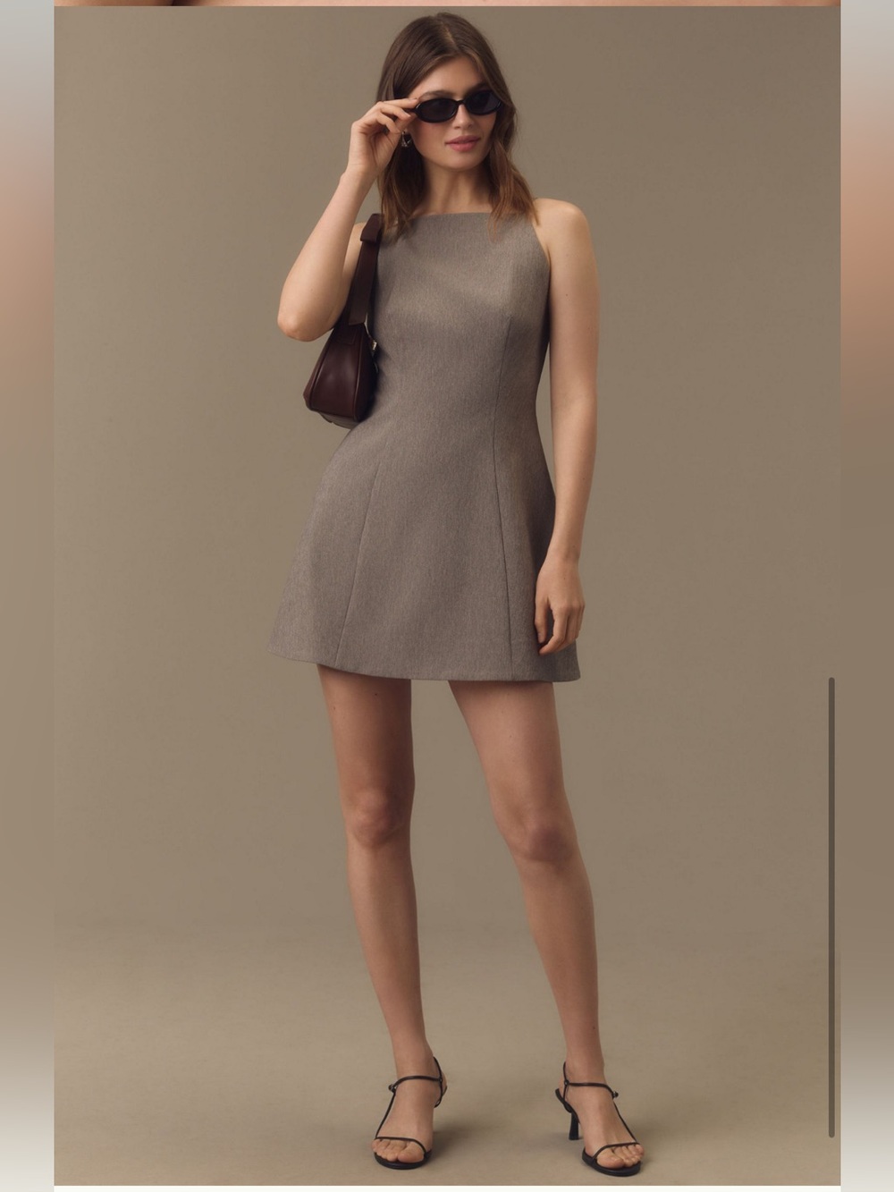 Mare Mare Square Neck Shift Mini Dress Large